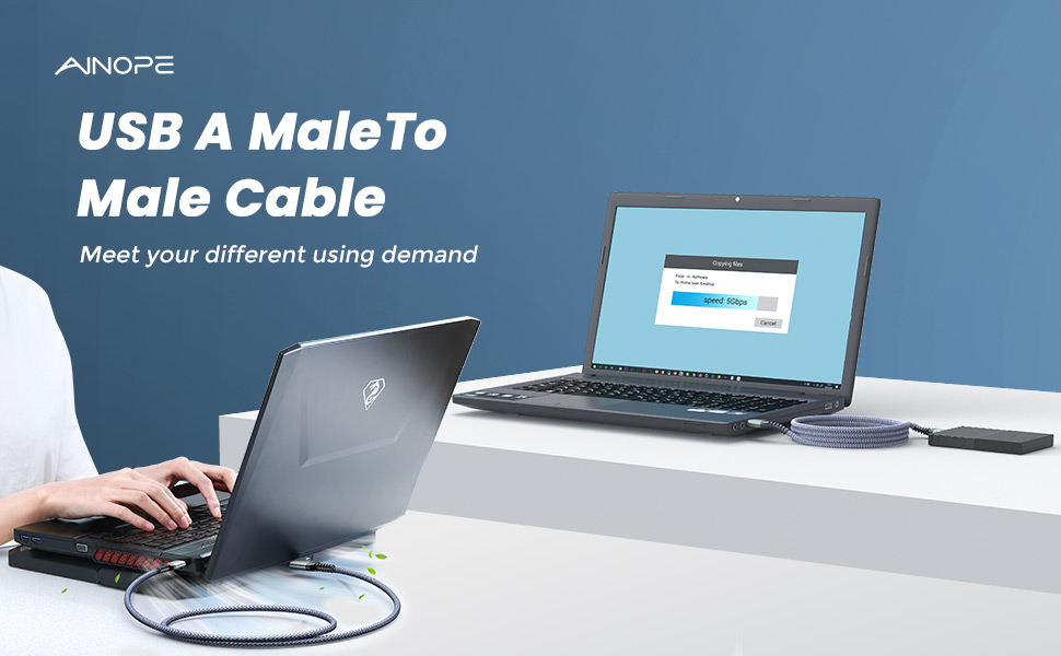 USB A male to male cable