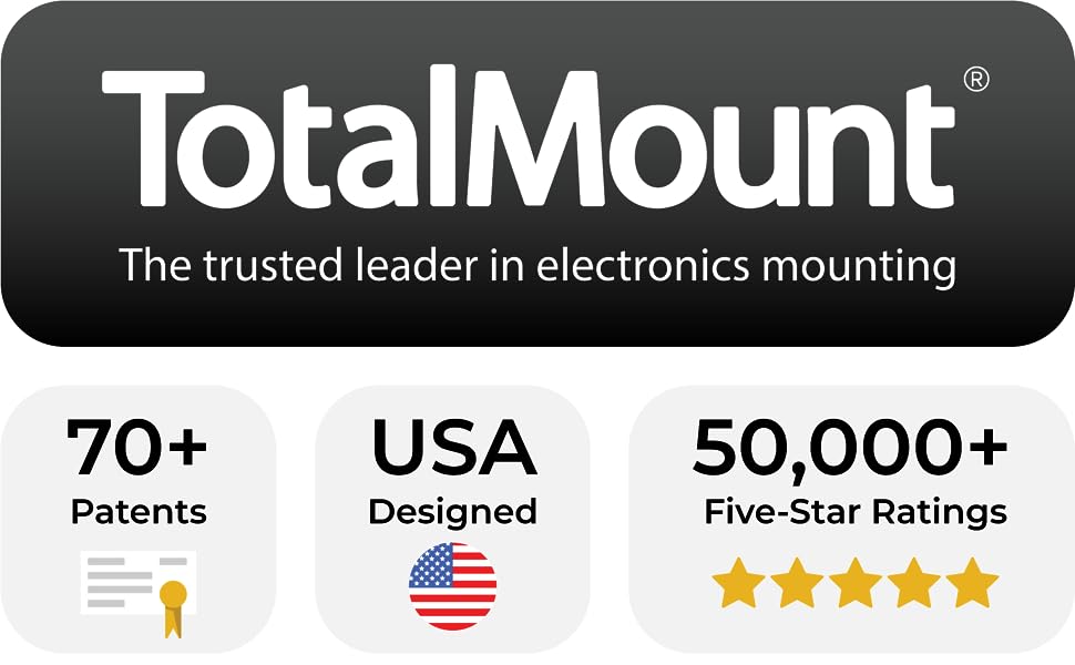 TotalMount - over 70 patents, USA designed, and over 50,000 five-star ratings
