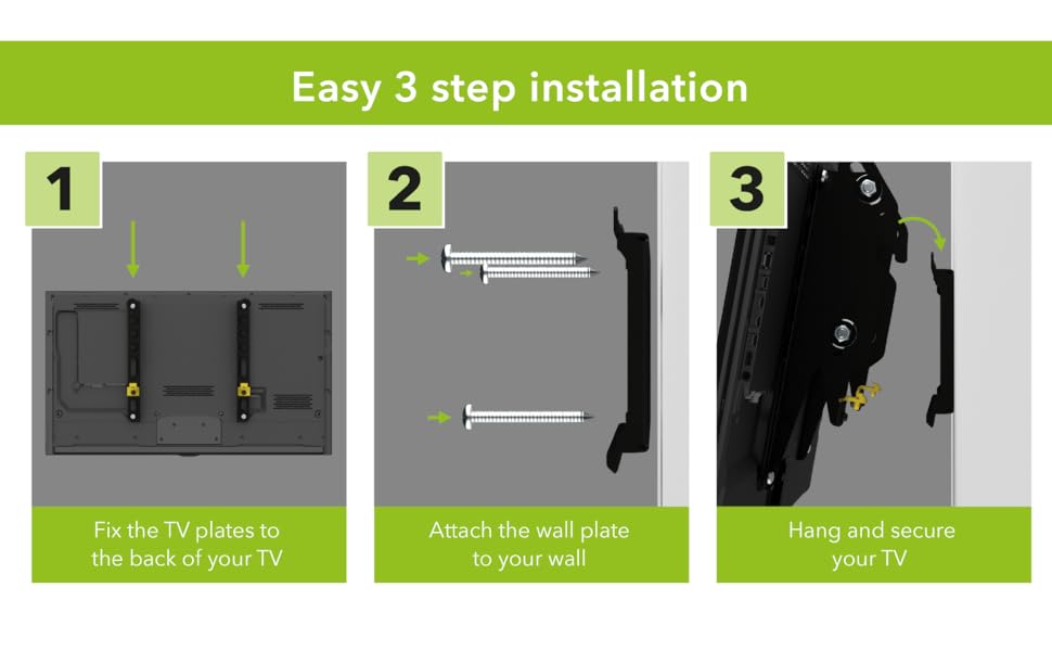 Easy 3-step installation